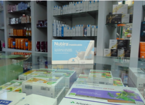 fármaco Nubira en el mostrador de la Farmacia El Pilar